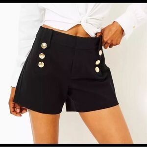 NWT LILLY PULITZER Parish High Rise w/ Gold Buttons Size 0